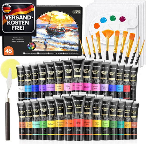 Acrylfarben set tlg - acrylfarben, 48-tlg