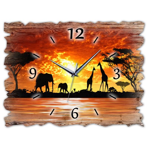 Holz wanduhr leise lautlos - leise,