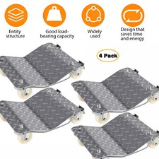 PKW Rangierhilfe 4er Set 680 kg Auto Rangierroller Rangierheber Wagenheber Rolle