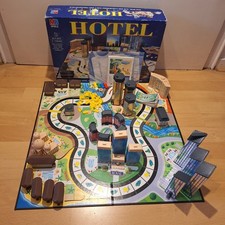 Vollständig MB Hotel Brettspiel 1996 blaue Ausgabe - Gebraucht ( Ohne Laternen)