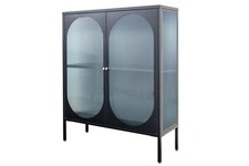 Vitrine Schwarz Gold 90 x 110