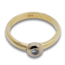 Solitär Brillant Ring 585 Gold 14 Kt Gelbgold Wert 990,-