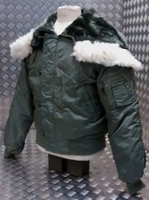N2B US Military Snorkel Flight Bomber Jacket MOD/Scooter/Biker GREEN - NEU