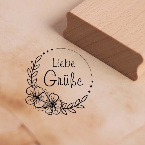 Motivstempel liebe grüße - liebe,