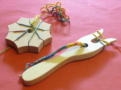 Strickgabel knüpfstern aus - +,