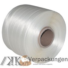 4 Rollen 19 mm 250 m 550 KG Ballenpresse Textil Band Umreifungsband Textilband