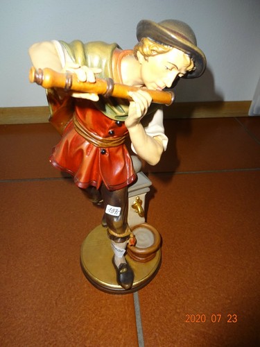 Holzfigur flötenspieler - holzfigur,