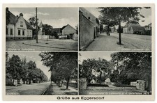AK Grüße aus Eggersdorf Petershagen Lindenstr. Ehrenmal G.-Lehmann-Str. E32