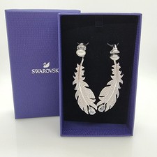 Swarovski feder ohrclips - feder,