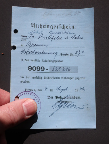 Kfz brief und - brief,