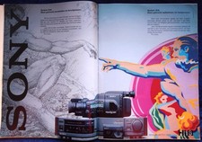 Sony  Hi8 Videorecorder und Camcorder originale Werbung aus 1990