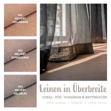Leinen Meterware überbreit