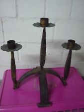 3-arm Kerzenleuchter -  Kerzenständer  28,5cm - Eisen Leuchter Handarbeit TOP