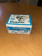 Schraner Eissporen Größe 2 ( 38 bis 41 ) Winter Eis Vintage Switzerland OVP,