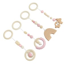 Pink 4pcs Kinderwagen