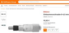 Mitutoyo einbaumessschraube - -,