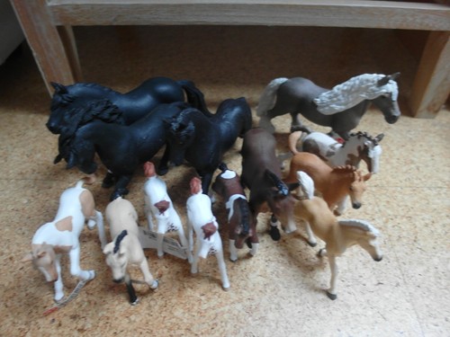 Schleich pferde und fohlen set - fohlen,