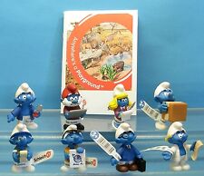 20768 - 20775 BÜRO Schlümpfe 8 Figuren 2015 KOMPLETT mit Schleich Katalog Heft