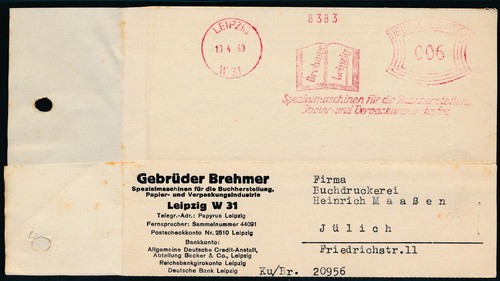 Postkarte rechnung brehmer - ak,