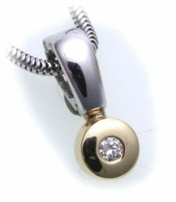 Anhänger mit brillant - anhänger,