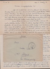 Grenadier-Regiment 1050 Raum Caen Normandie. Feldpostbrief Inhalt 5. März 1944