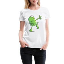 Tanzender Frosch Frauen Premium Bio T-Shirt