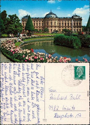 Ansichtskarte würzburg - ansichtskarte,
