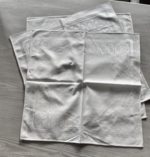 3 Damast Stoffservietten