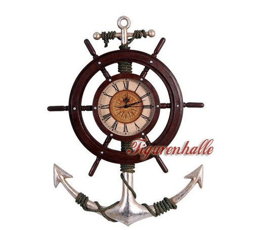Anker maritim wanduhr uhr - anker,