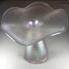 Jugendstil Glas Vase Faden