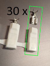 30 x 6,3mm AMP Steckverbinder KFZ Stecker 1 Polig Auto Buchse incl Gehäuse