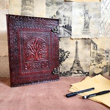 Leder 3 Ringbuch Übergröße