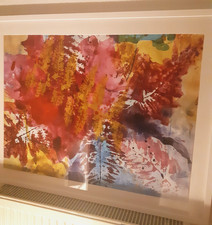 Wunderschönes zeitgenössisches Kunstwerk „Promesse d'été“ 73x93 d'Anja Hagemann