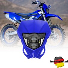 Für Yamaha YZ WR KTM Aprilia Supermoto Enduro LED Universal Blau Scheinwerfer