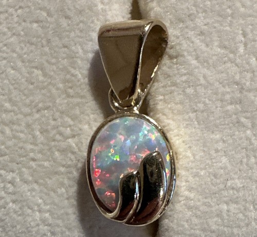Anhänger 585 opal 20mm - anhänger,, gg