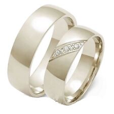 Eheringe Trauringe 333 er Gold Weißgold 5mm breit  Super preis!!