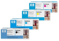 4x Original HP Toner 122A Q3960/1/2/3A Laserjet 2550 2550L 2550LN oV