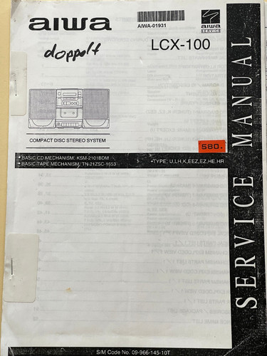 Lcx 100 aiwa - aiwa, original