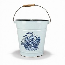Emaille Eimer hellblau