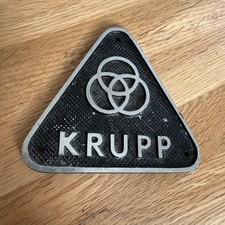 KRUPP Maschinenschild