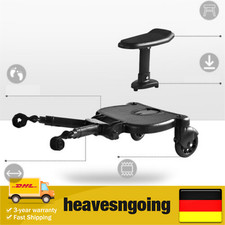 Buggyboard mit Sitz Kiddyboard Kinderwagen Board Buggy Board Rollbrett bis 25KG