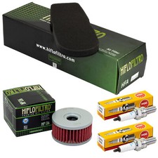 Set Luftfilter Ölfilter Zündkerzen Wartung für Suzuki VL 125 LC Intruder 2000-08
