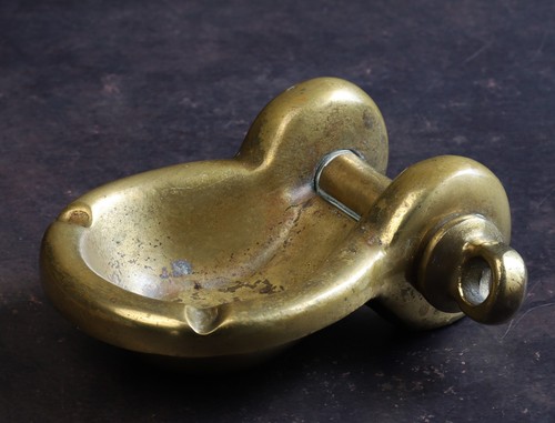 Vintage messing aschenbecher - vintage,