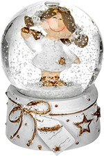 Mini-Schneekugel Engel