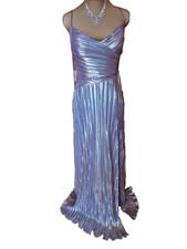 Abend-/Ball- Hochzeit/Brautjungfernkleid /Sylvester Party/ Gr. S/ Silber/lila