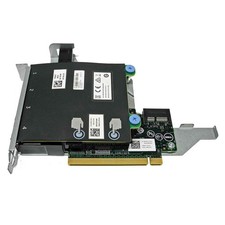 DELL 4-Port GbE Daughter Card 0FM487 +Riser Card 08PX9W für Server R920 R930