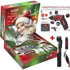 KS Tools Adventskalender 2025 mit 1/4" eMONSTER Akku-Bit-Schrauber-Satz, 30-tlg