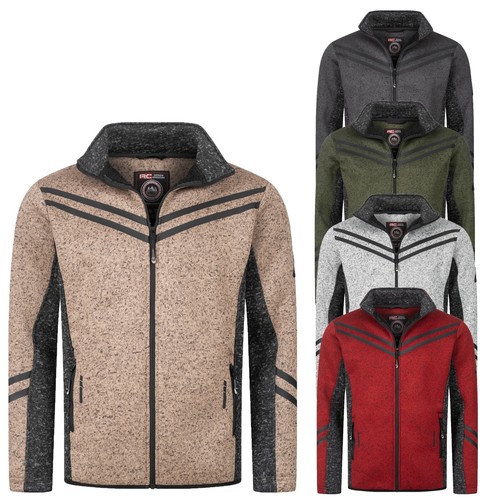 Herren fleece jacke - fleece, rock