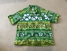 Original NAPILI Hawaiihemd Herren 60er/70er Jahre in ca. XL - grün