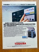 Toshiba Aurex Kompakt Stereoanlage Original 1982 Vintage Advert Werbung Reklame